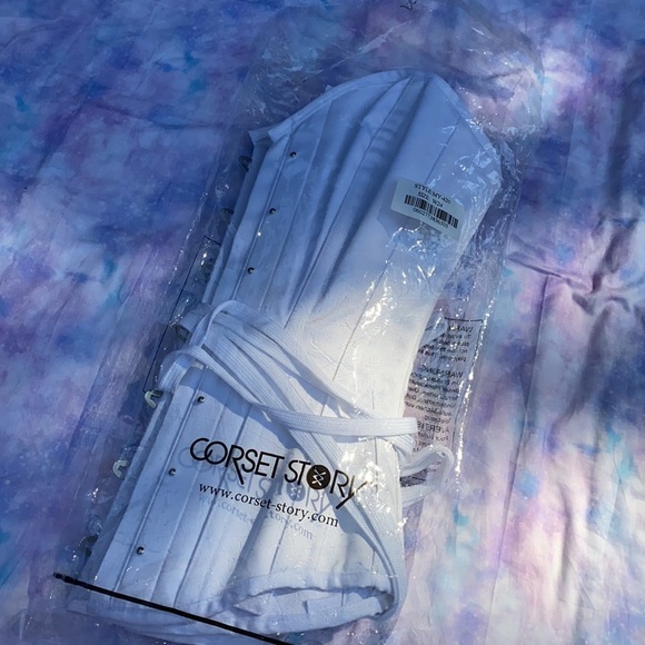 ⛅️[ Corset Story ] Classic Long White Waist Taming Corset - Picture 13 of 13